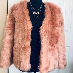 Pink Faux Fur Coat 💝